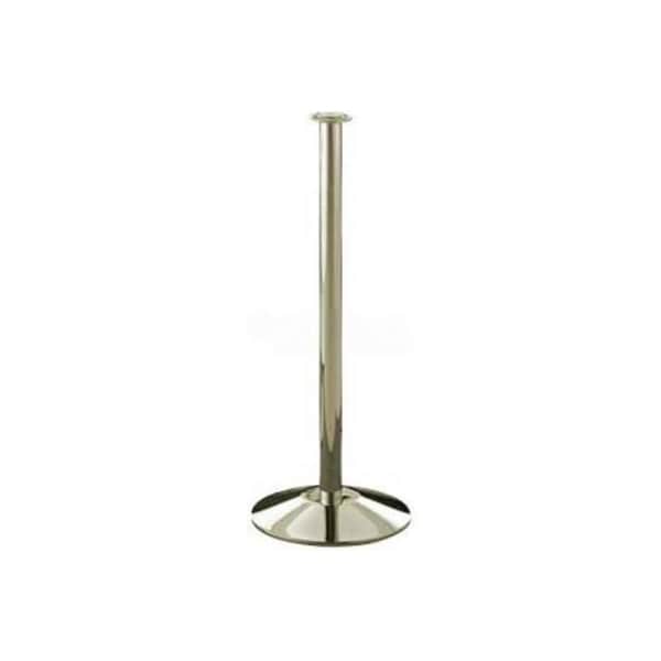 Lavi Industries Concourse Portable Stanchion, 38"H Polished Brass Post 00-2130 - main